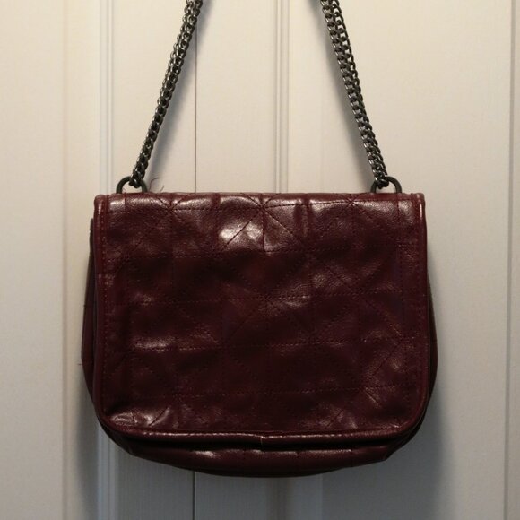 ZARA Burgundy Handbag - Picture 3 of 7